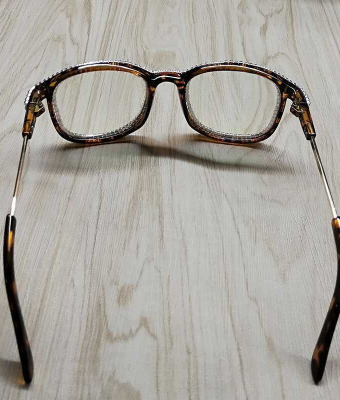 Curved Bling Eyeglasses