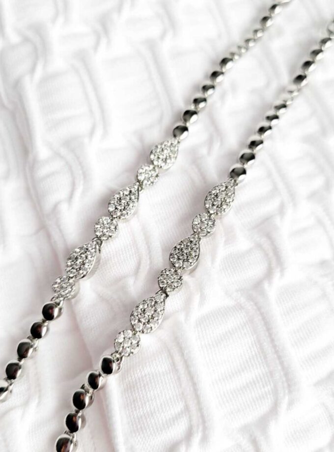 Elegant Waterdrop Silver Bracelet